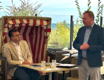 CDU-Strandkorbgespräch 2024 in Niendorf/Ostsee